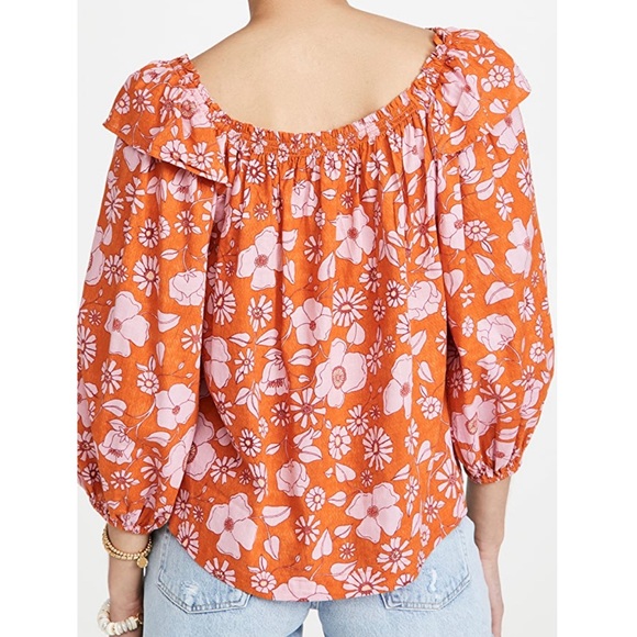 🔥Free People Boho floral blouse - Picture 4 of 10